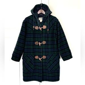 Vintage LL Bean wool coat duffel/toggle size med. fits like XLarge